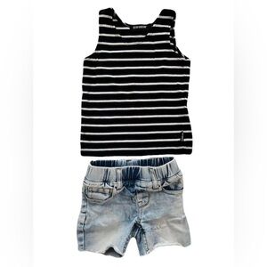 Beau Hudson Tank & Denim Short Set